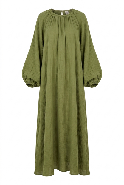 Ballon Musselin Kleid