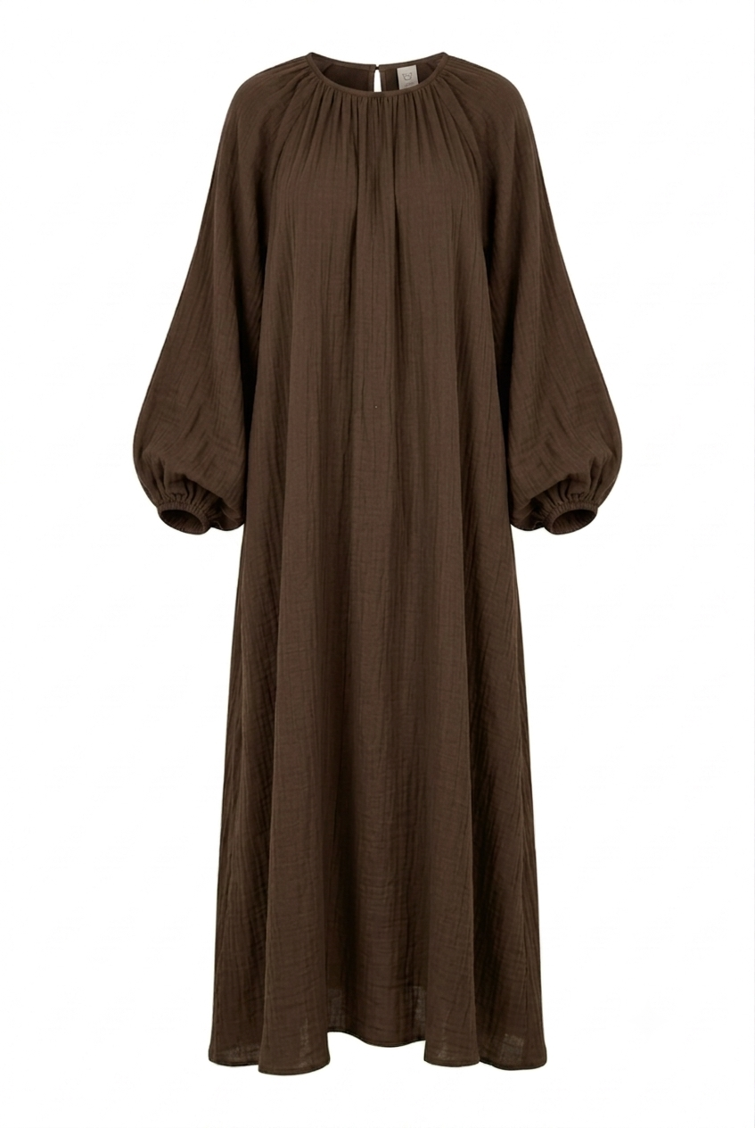 Ballon Musselin Kleid