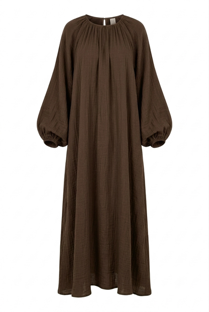 Ballon Musselin Kleid