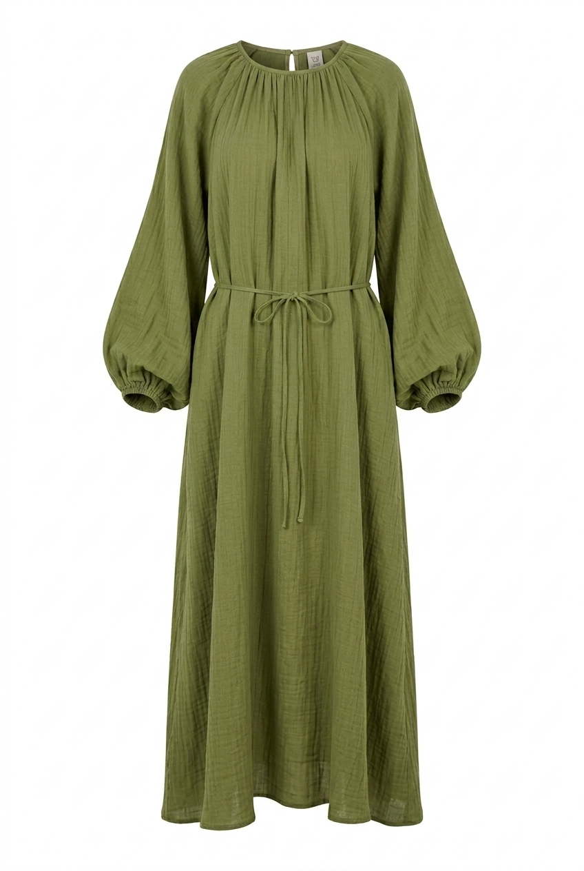 Ballon Musselin Kleid