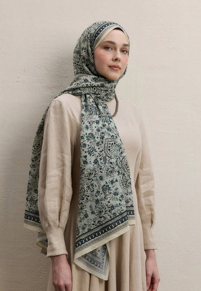 Sonia gemusterter Hijab Mint